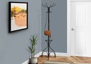 Coat Rack, Hall Tree, Free Standing, 12 Hooks, Entryway, 70"H, Umbrella Holder, Contemporary & Modern - R&R Furniture Gallery (Fountain Valley, CA)