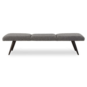 Bowtie - Charcoal Fabric Bench