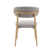 Kacey - Side Chair (Set of 2) - Gray Boucle & Natural - R&R Furniture Gallery (Fountain Valley, CA)