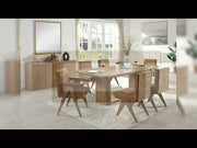 Zoey - Arm Chair (Set of 2) - Chocolate Chenille & Oak - R&R Furniture Gallery (Fountain Valley, CA)