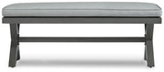 Elite Park - Bench With Cushion - Gray - R&R Furniture Gallery (Fountain Valley, CA)
