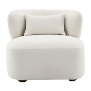 Darius - Accent Chair With Pillow - Beige Boucle - R&R Furniture Gallery (Fountain Valley, CA)