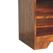 Retreat - Shoe Bench, 1 Drawer - Chestnut - R&R Furniture Gallery (Fountain Valley, CA)