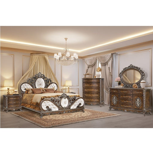 Devany - Oval Mirror - Cherry - R&R Furniture Gallery (Fountain Valley, CA)