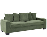 Luxe Sofa With 5 Matching Toss Pillows, Sleek Design, Spacious And Comfortable 3 Seater Couch - R&R Furniture Gallery (Fountain Valley, CA)