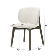 Mallin - Side Chair (Set of 2) - Gray Chenille & Walnut - R&R Furniture Gallery (Fountain Valley, CA)