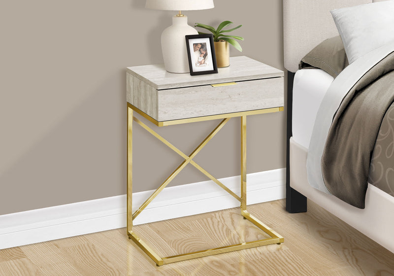 Accent Side Table, Storage Drawer, Spacious Tabletop, Contemporary & Modern - R&R Furniture Gallery (Fountain Valley, CA)