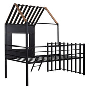 Loft Bed With Roof, Window, Guardrail, Ladder - R&R Furniture Gallery (Fountain Valley, CA)