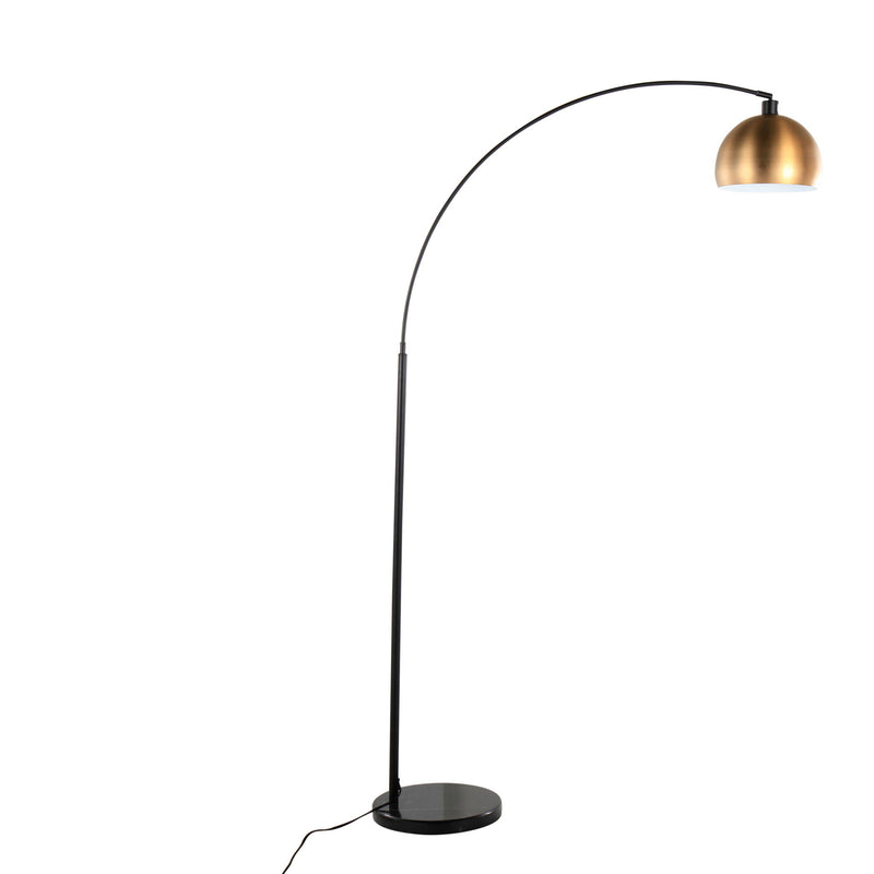 Modern March Lumi Source contemporary floor lamp with sleek design and adjustable arm, ideal for living room or office lighting.