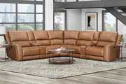 Parker Living Belmont zero gravity power reclining sectional with adjustable headrests, featuring plush cushions and modern design.