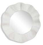 Wave Length - Round Mirror - White