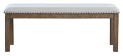 Moriville - Upholstered Bench - Beige - R&R Furniture Gallery (Fountain Valley, CA)