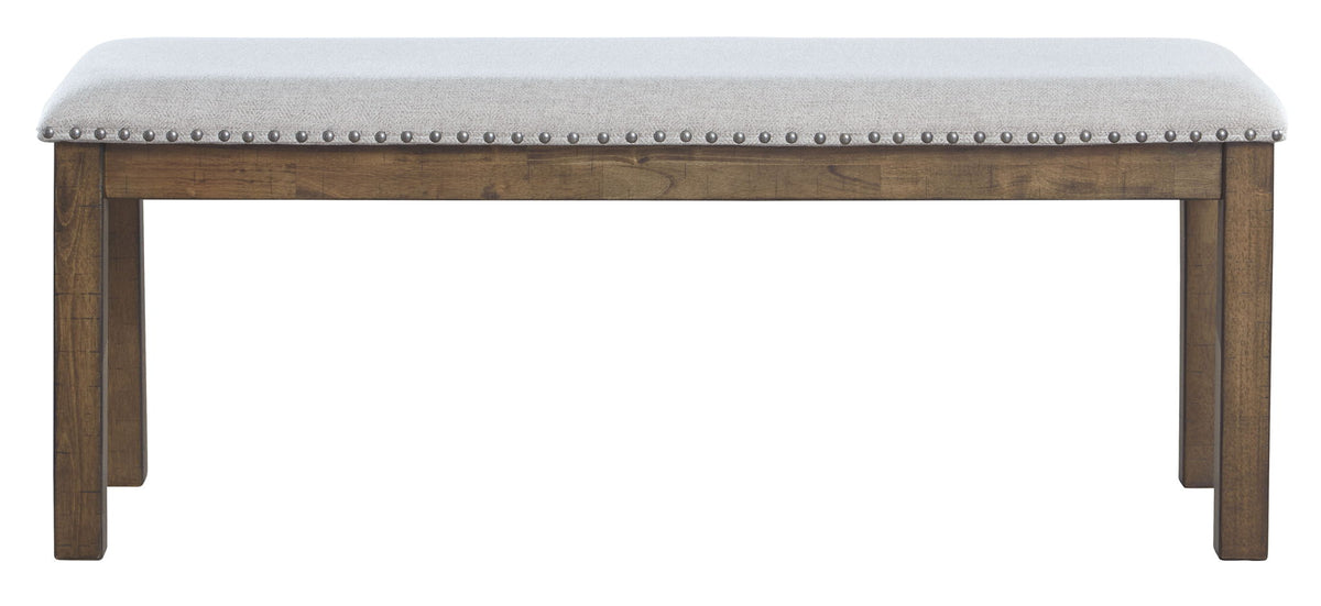 Moriville - Upholstered Bench - Beige - R&R Furniture Gallery (Fountain Valley, CA)