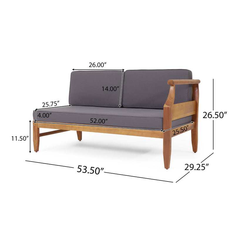 Aston - 4 Piece Sofa Set - Dark Gray - R&R Furniture Gallery (Fountain Valley, CA)