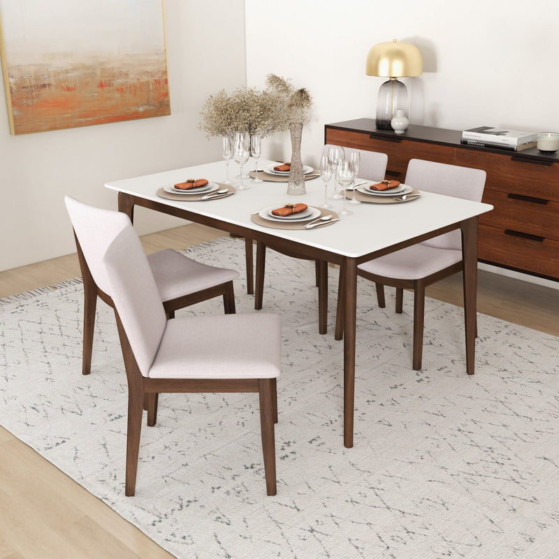Laura - Mid-Century Modern Solid Wood Dining Chair (Set of 2) - R&R Furniture Gallery (Fountain Valley, CA)