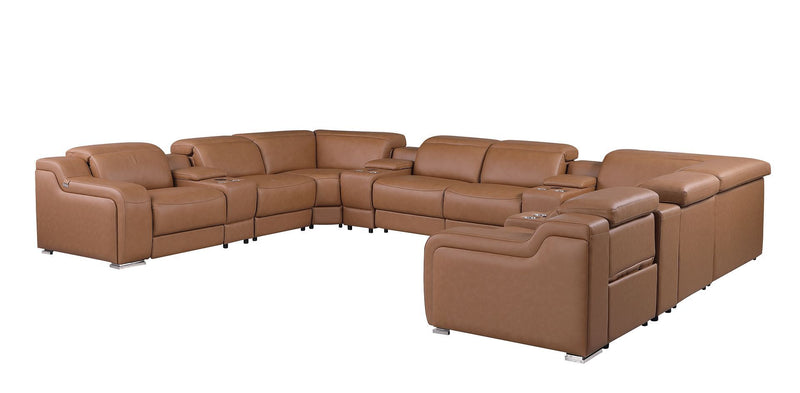 1116 - 12-Piece U-Shaped Sectional Sofa In With 4 Power Recliners & Power Headrests
