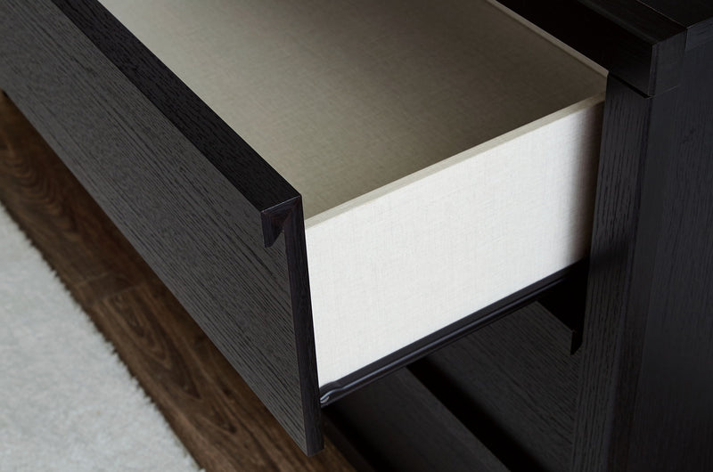 Danziar - Dresser And Mirror - Black - R&R Furniture Gallery (Fountain Valley, CA)