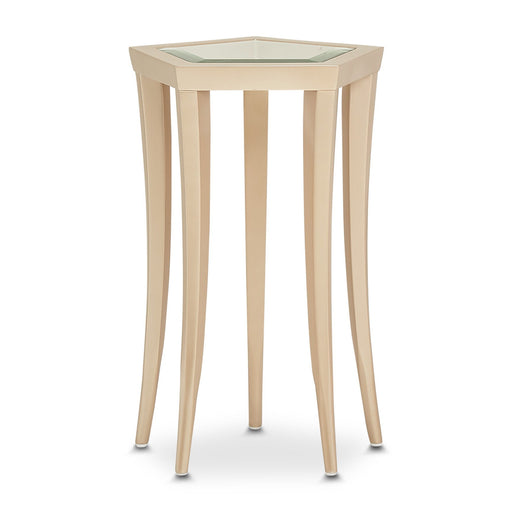 La Rachelle - Chairside Table - Champagne - R&R Furniture Gallery (Fountain Valley, CA)