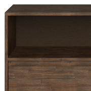Chase - Low Bookcase - Rustic Natural Aged Brown - R&R Furniture Gallery (Fountain Valley, CA)