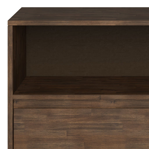 Chase - Low Bookcase - Rustic Natural Aged Brown - R&R Furniture Gallery (Fountain Valley, CA)