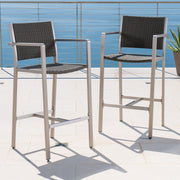 Outdoor Rust Proof Aluminum Barstools (Set of 2) - R&R Furniture Gallery (Fountain Valley, CA)