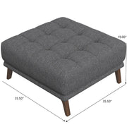 Addison - Square Upholstered Ottoman - R&R Furniture Gallery (Fountain Valley, CA)