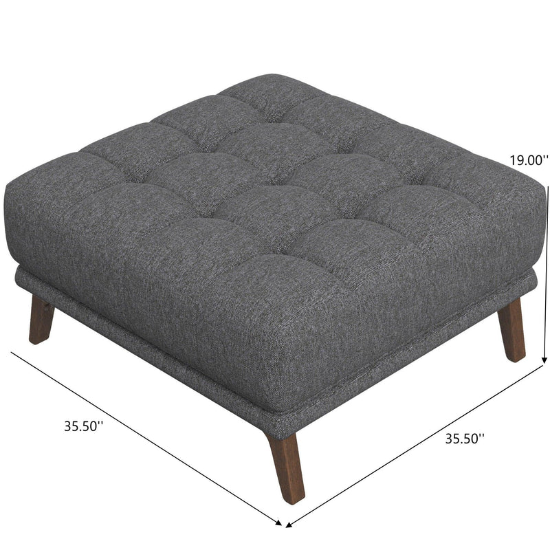 Addison - Square Upholstered Ottoman - R&R Furniture Gallery (Fountain Valley, CA)