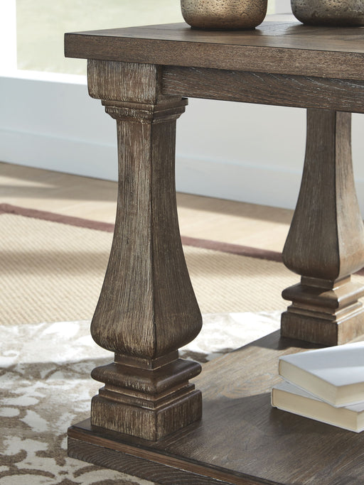 Johnelle - Rectangular End Table - Gray - R&R Furniture Gallery (Fountain Valley, CA)
