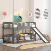 Low Bunk Bed With Slide, Fence And Ladder - R&R Furniture Gallery (Fountain Valley, CA)