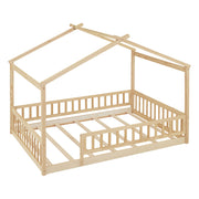 Bed House Bed Frame With Fence - R&R Furniture Gallery (Fountain Valley, CA)