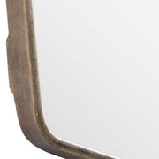 Set of four Uttermost Linneah modern gold wall mirrors with sleek rectangular frames for contemporary home decor.
