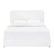 House & Home Furniture Liv upholstered storage platform bed with built-in drawers, modern design, and plush fabric upholstery.