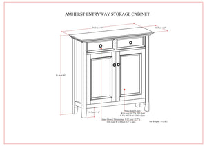 Amherst - Entryway Storage Cabinet - Hickory Brown
