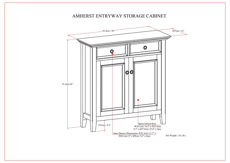 Amherst - Storage Cabinet - R&R Furniture Gallery (Fountain Valley, CA)