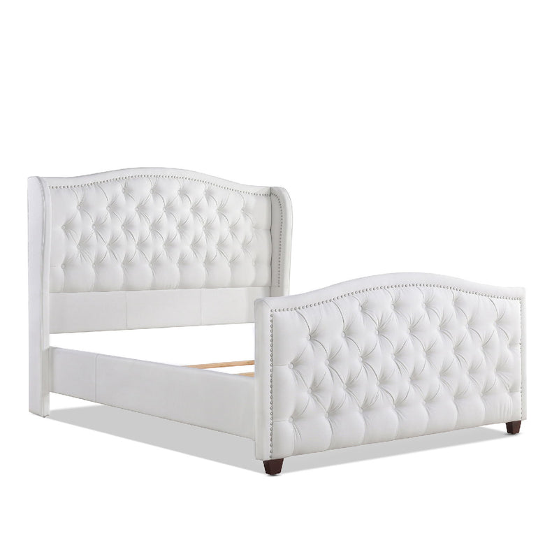 Marcella - Upholstered Shelter Headboard Bed Set - R&R Furniture Gallery (Fountain Valley, CA)