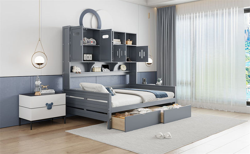 Daybed With All-In-One Cabinet And Shelf - R&R Furniture Gallery (Fountain Valley, CA)