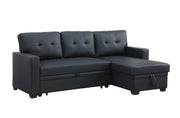 Upholstered Pull Out Sectional Sofa With Chaise - R&R Furniture Gallery (Fountain Valley, CA)
