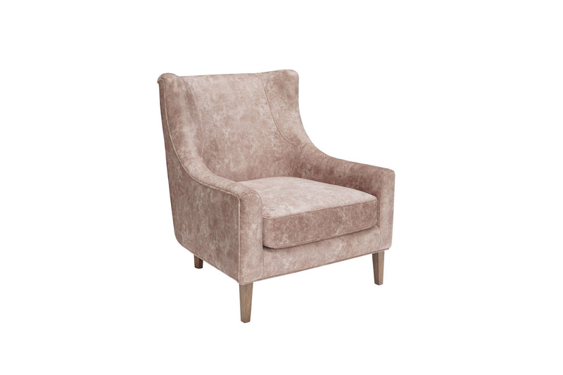Hi Back Accent Chair - Light Brown - R&R Furniture Gallery (Fountain Valley, CA)
