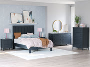 Simmenfort - Two Drawer Night Stand - Navy Blue - R&R Furniture Gallery (Fountain Valley, CA)