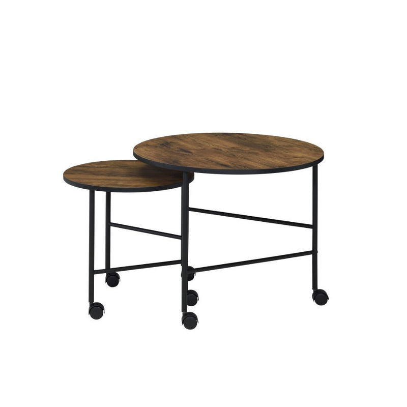 Oblis - Nesting Table Set - Vintage Oak - R&R Furniture Gallery (Fountain Valley, CA)