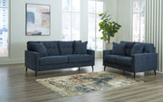 Signature Design by Ashley Bixler living room set with stationary sofas and loveseats, featuring plush cushions and modern upholstery.