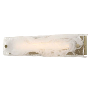 Taffy - 1 Light LED Swirl Glass Sconce - White