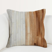 Radiant Oasis - 20" x 20" Meru Hide Pillow - Tan Multi - R&R Furniture Gallery (Fountain Valley, CA)