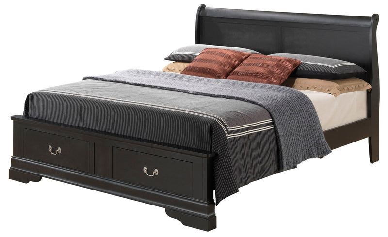 Upholstered Panel Sleigh Bed Design - R&R Furniture Gallery (Fountain Valley, CA)