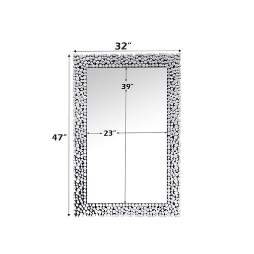 Kachina - 47" Accent Mirror - Mirrored & Faux Gems - R&R Furniture Gallery (Fountain Valley, CA)