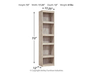 Willowton - Pier - 4 Shelves - Whitewash - R&R Furniture Gallery (Fountain Valley, CA)
