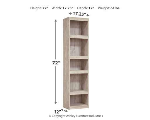 Willowton - Pier - 4 Shelves - Whitewash - R&R Furniture Gallery (Fountain Valley, CA)