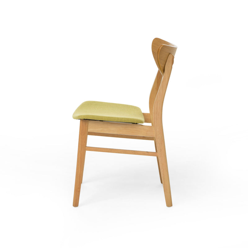 Noble House contemporary dining side chair with sleek modern design, wooden legs, and upholstered seat for stylish dining rooms.