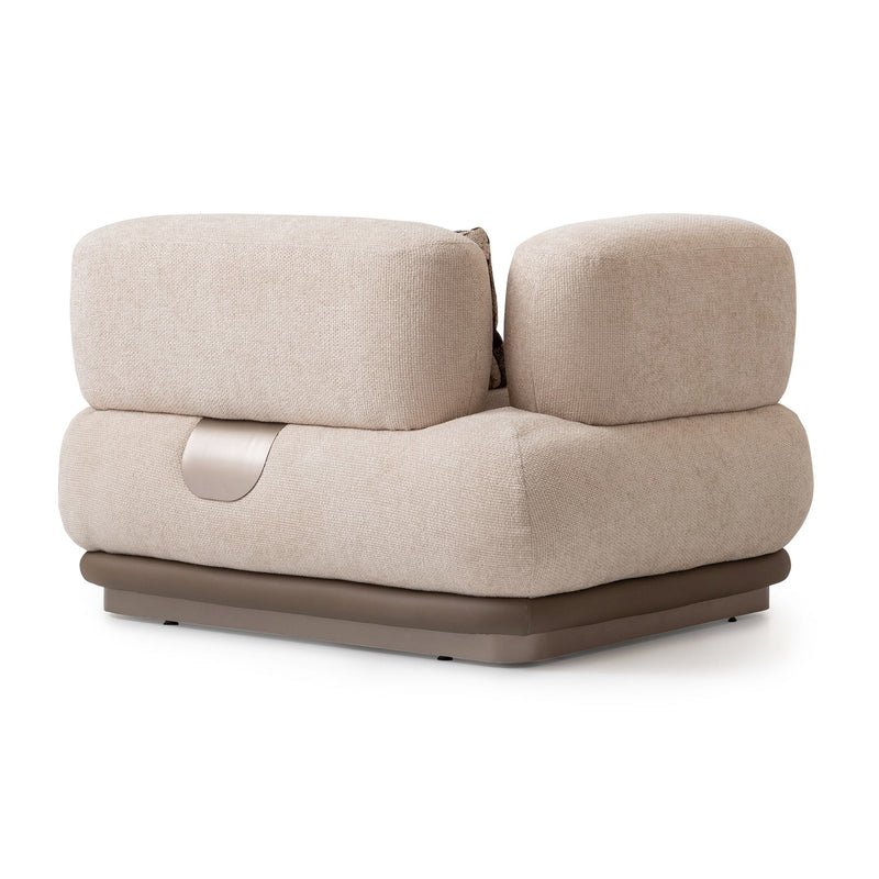 Bristol Point - LAF Chair - Fawn / Saddle Brown - R&R Furniture Gallery (Fountain Valley, CA)