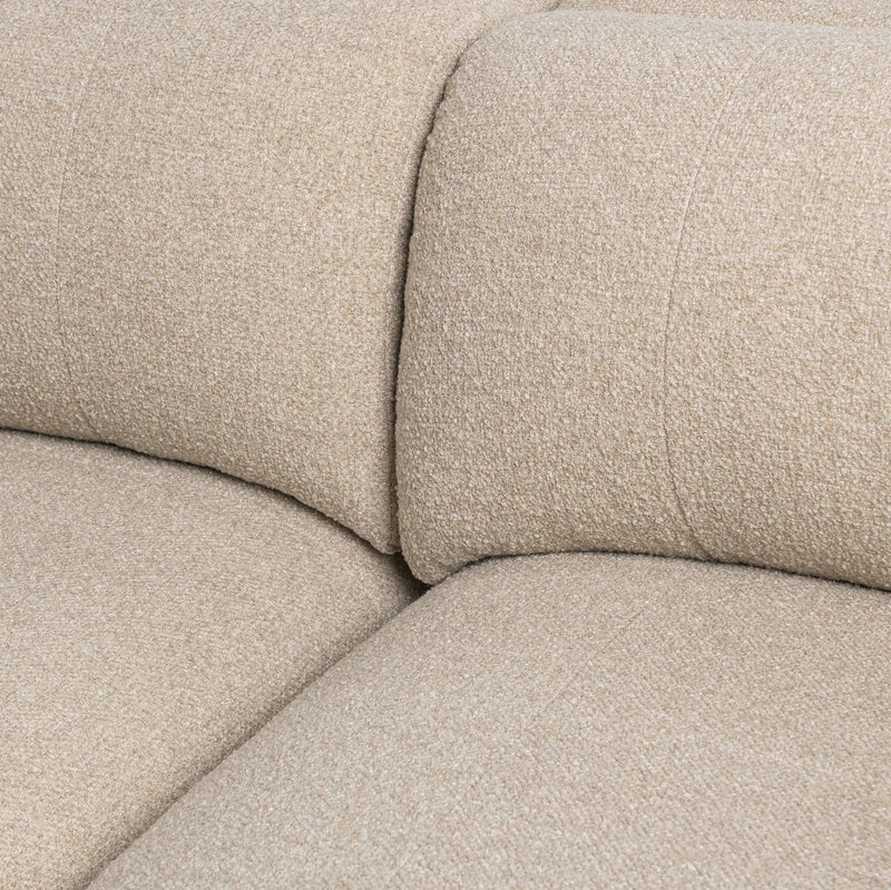 Classic Home Adalynne stationary sectional sofa with plush cushions and modern design, shown in a spacious living room setting.